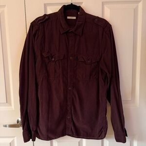 Burberry Brit Corduroy Button-down Large
